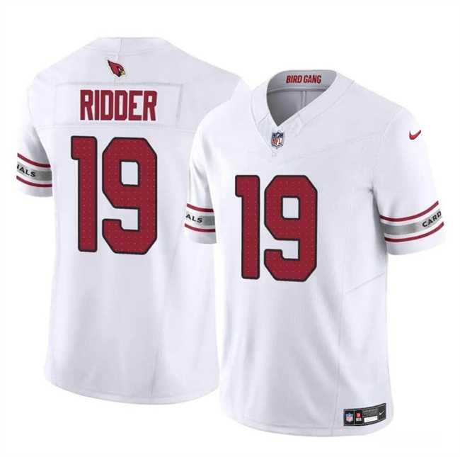 Men & Women & Youth Arizona Cardinals #19 Desmond Ridder White 2023 F.U.S.E. Vapor Untouchable Limited Stitched Jersey